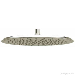 High-Performance Rain Showerhead - Round Design, 13 Inches, 1.8 GPM Water-Saving, Polished Nickel Finish