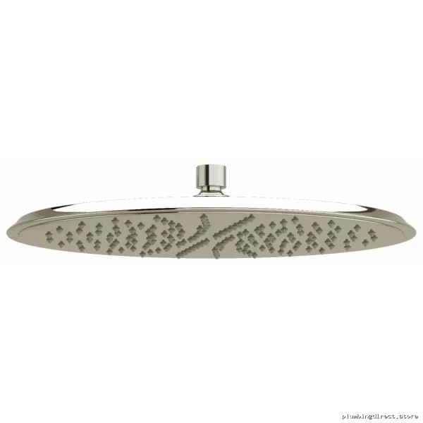 High-Performance Rain Showerhead - Round Design, 13 Inches, 1.8 GPM Water-Saving, Polished Nickel Finish