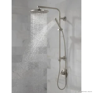 Stainless Steel Round Shower Column Model 26 - High-Performance Lumicoat Delta