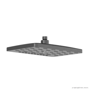 Premium Rainfall Showerhead Black Chrome Finish - High-Pressure Spray