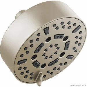 High-Pressure Versatile Shower Head with Strong Flow & Brushed Nickel Finish