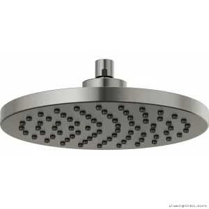Brizos High Pressure Water-Efficient Round Shower Head -LuxSteel Model SL