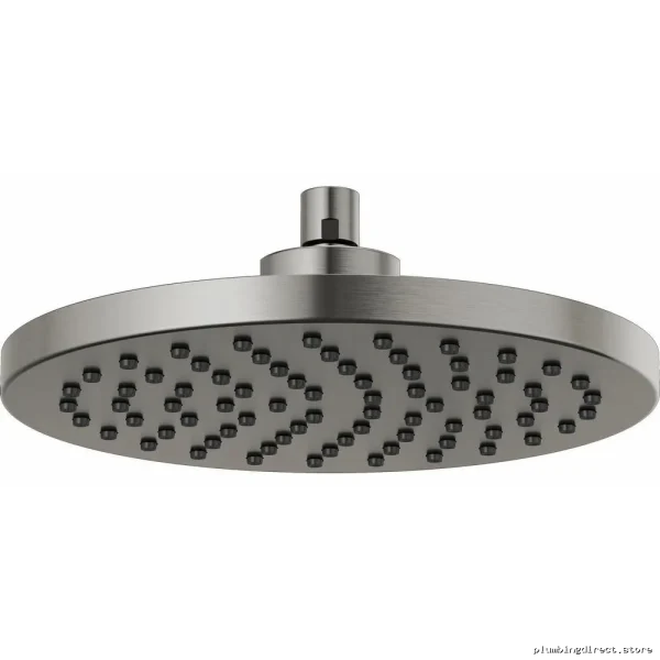 Brizos High Pressure Water-Efficient Round Shower Head -LuxSteel Model SL