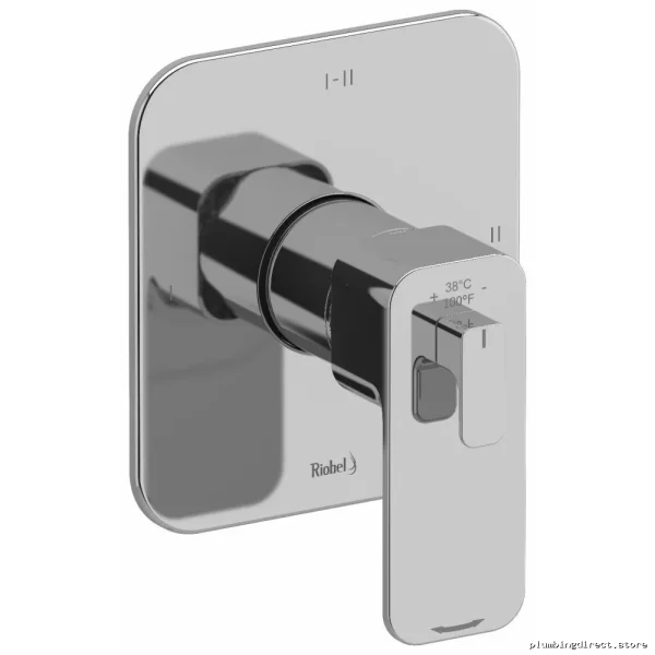 High-Quality 3-Function Chrome Thermostatic Valve Trim - TEQ23C RIOBEL