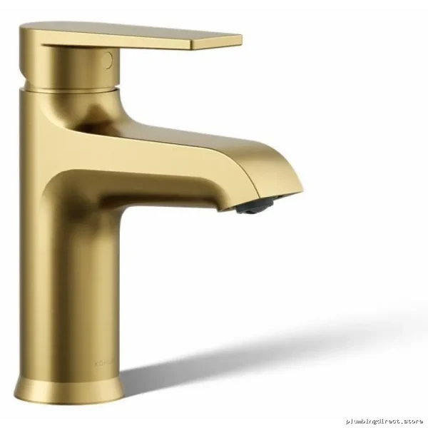 Hint Modern Single-Hole Bathroom Faucet with Vibrant Brushed Brass Finish 97060-4-2MB Kohler - Image 2