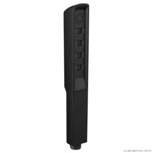 Multi-Function Square Handshower with H²Okynetic Spray - Luxe Nickel/Teak Finish