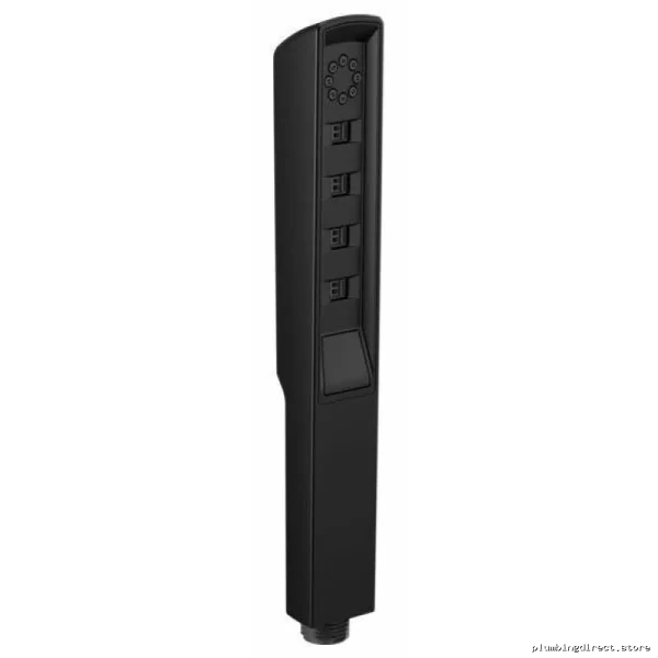 Multi-Function Square Handshower with H²Okynetic Spray - Luxe Nickel/Teak Finish