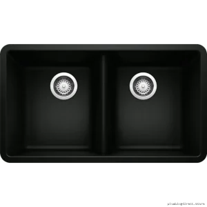 Horizon U2 Undermount Bowl Sink | Silgranit | Coal Black 402679