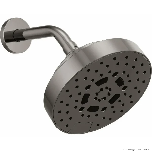 H2OKinetic 7-Round 5-in-1 High Pressure Shower Head - Brilliance Black Onyx Finish - Image 2