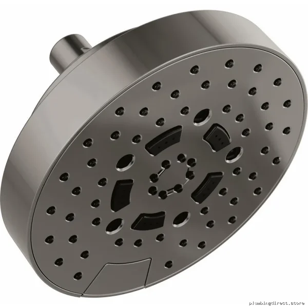 H2OKinetic 7-Round 5-in-1 High Pressure Shower Head - Brilliance Black Onyx Finish