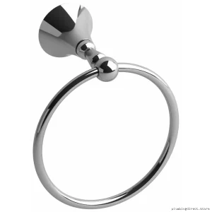 Hudson Sleek Chrome Towel Ring | HU7C RIOBEL Model