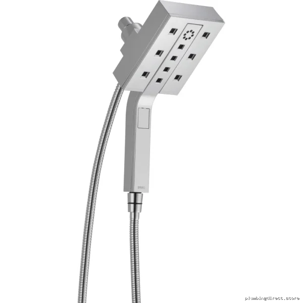 H2OKinetic 2-in-1 Euro Square Hydrant-Style Hand Shower Chrome Finish 86280-PC-2.5 Brizo