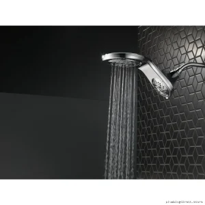 HydroRain H2Okinetic Two-in-One Shower Head - Chrome Finish for Smooth Showers, Durable Design 58581-PK