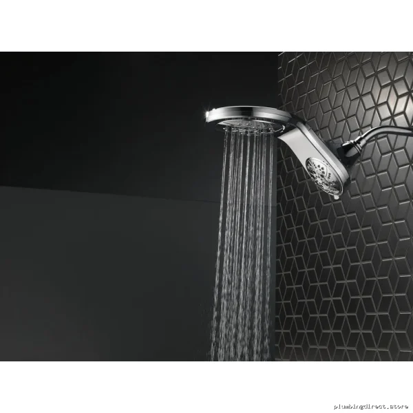 HydroRain H2Okinetic Two-in-One Shower Head - Chrome Finish for Smooth Showers, Durable Design 58581-PK