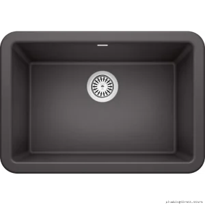 Ikon 27 Apron Front Silgranit Kitchen Sink - Cinder Blanco