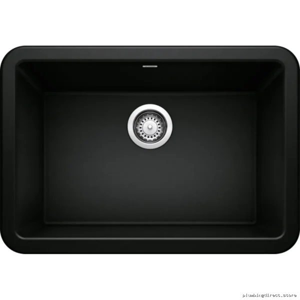 Ikon 27 Apron Front Silgranit Sink - Coal Black Modern Durable Kitchen Basin - Image 2