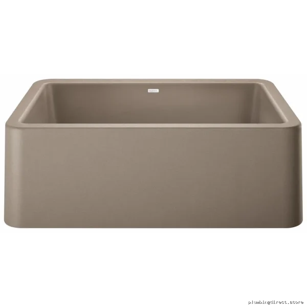 Premium Ikon 30" Apron Front Undermount Silgranit Sink - Truffle Blanco Finish