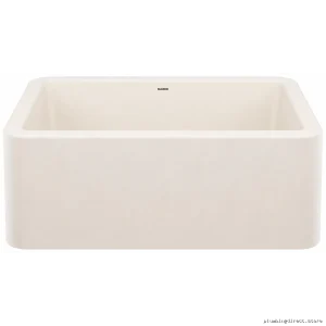 Ikon 27 Inch Durable Apron Front Silgranit Kitchen Sink - Soft White 402870