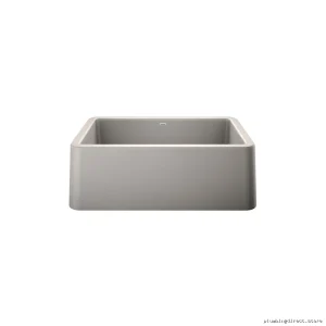 Farmhouse Apron Front Kitchen Sink - Concrete Grey Slgrnit Material IKON Brand