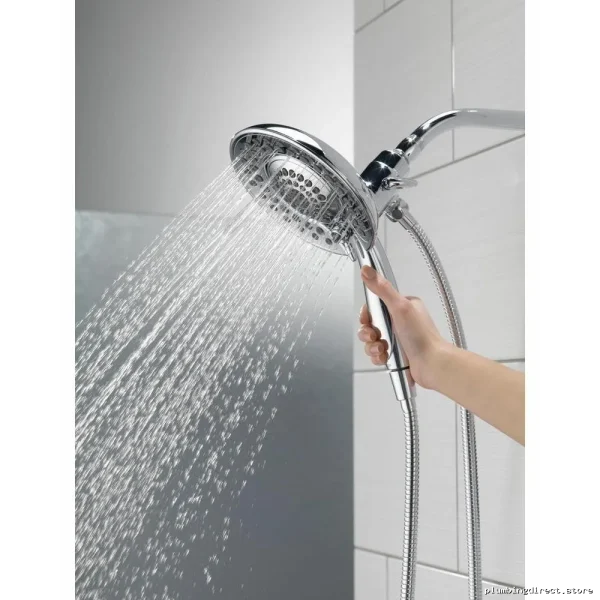 In2ition 5-Settings Two-in-One Hand & Shower Head - Lumicoat Chrome - Image 2