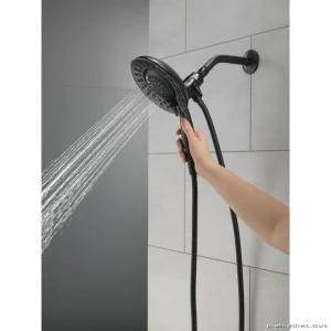 In2ition Adjustable 5-Setting Multi-Function Hand Shower Head - Durable Matte Black