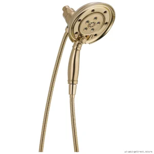 In2ition H2Okinetic Dual-Mode 4-Setting Hand Shower & Shower Head - Champagne Bronze