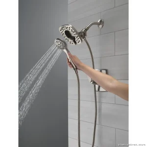 In2ition H2Okinetic Dual Function Shower: 4 Spray Modes & Durable Stainless Steel