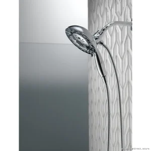 In2ition H2Okinetic 5-Setting Versatile Two-in-One Hand Shower & Shower Head - Lumicoat Chrome Finish Delta