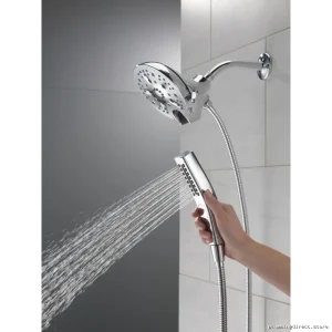 In2ition H2Okinetic Dual-Function 5 Adjustable Settings Hand Shower & Shower Head 1.75 GPM Lumicoat Chrome