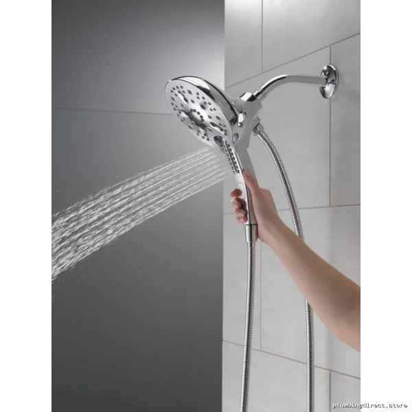 In2ition H2Okinetic Dual-Function 5 Adjustable Settings Hand Shower & Shower Head 1.75 GPM Lumicoat Chrome - Image 5