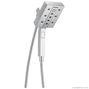 In²itioN H₂OKINETIC Dual Function Handheld Shower System with Adjustable Settings - Chrome Delta