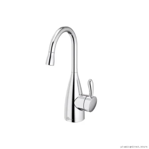 InSinkErator Chrome Instant Hot Water Faucet - Modern Kitchen Dispenser