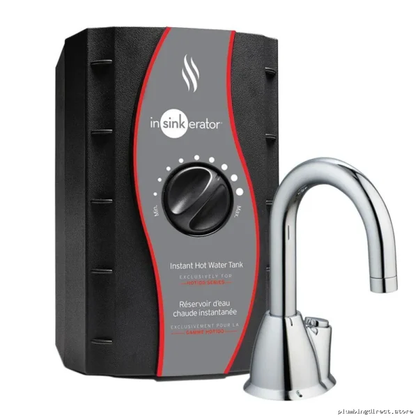 InSinkErator HOT100 Chrome Instant Hot Water Dispenser Push Button System - Image 2