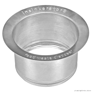 InSinkErator 10082 Extended Stainless Steel Sink Flange - Durable Upgrade for Garbage Disposal Installation