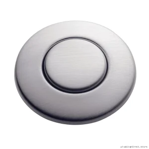 InSinkErator STC-SN Sink Top Switch Button - Satin Nickel Finish, Stainless Steel Part #73274
