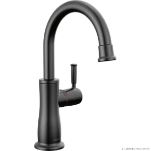 Stylish Instant Hot Water Dispenser Faucet - Matte Black 1960LF-H-BL Delta