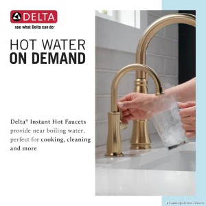 Instant Hot Water Faucet with Classic Design – Easy Install & Chrome Bronze Finish