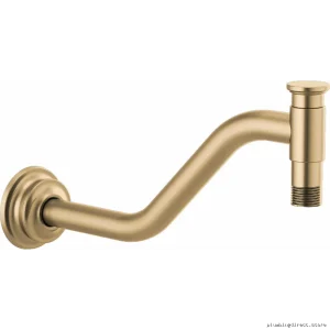 Invari 11 Inch Angled Shower Arm & Flange Set - Luxe Gold RP100325GL Brizo