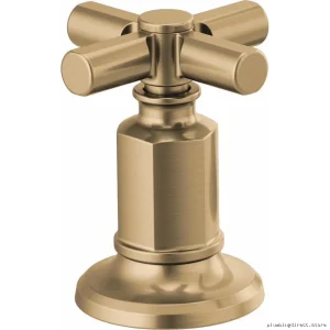 Invari Luxe Gold Widespread Cross Handle Kit Brizo Series Durable Design