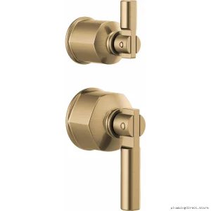 Invari Pressure Balance Valve Diverter Trim Lever Handle Kit - Luxe Gold Brizo HL75P76-GL