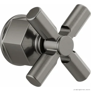 Invari Sensori Adjustable Thermostat Valve Trim Cross Handle Kit - Premium Luxe Steel HX...Brizo