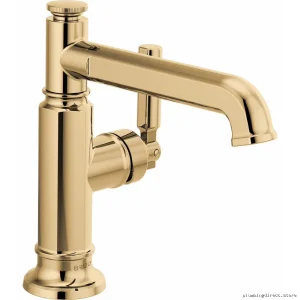 Invari Stylish Single-Hole Bathroom Tap with Brilliant Finish | Model BRIZOBFPG