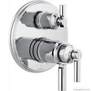 Invari TempAssure Chrome Thermostatic Valve Trim with 6-Function Diverter | Easy Install & Temperature Control