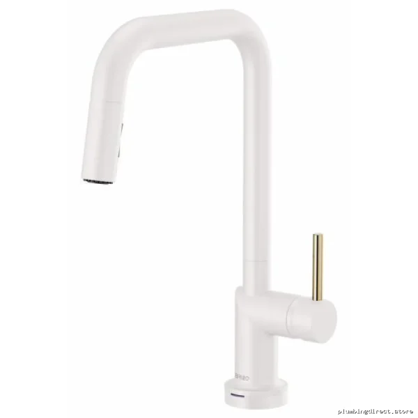 Jason Wu SmartTouch Faucet Pulldown Spray & Square Spout (Fewer Handles) - Matte White 64065LF-MWLHP Brizo - Image 2