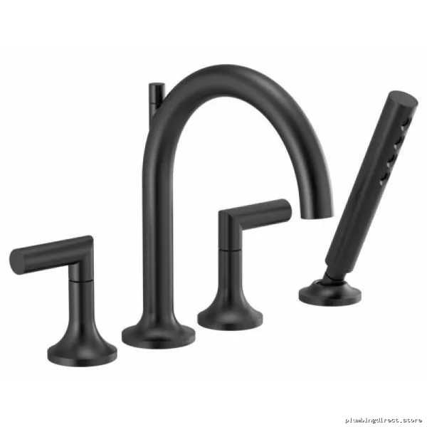 Jason Wu x Brizo Modern Roman Tub Trim Kit – Handheld & Sleek Design in Matte Black Finish T6...
