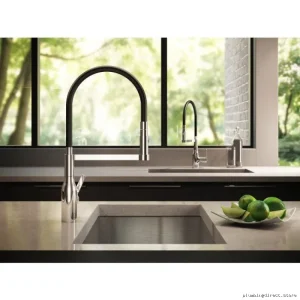 Kachet Pull-Down Kitchen Faucet with Durable PVC Spray - Modern Stainless Steel Design