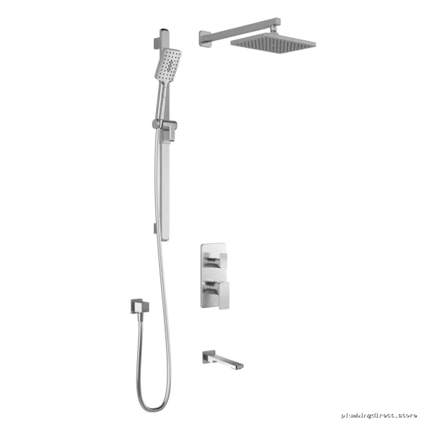 Kaleo TD3 Integrated Thermostatic Shower Diverter with Wall Arm - Chrome BF1982-110 Kalia