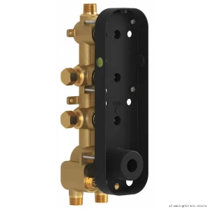 Kalia 106832 3-Way 1/2'' Thermostatic Valve with Push-Button Temp Control