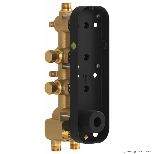 Kalia 106832 3-Way 1/2'' Thermostatic Valve with Push-Button Temp Control