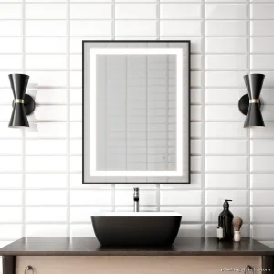 Kalia 24x32 Inch LED Vanity Mirror with Bright Illumination